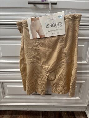 Women's Beige Shapewear Shorts - Firm Control